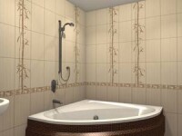 Керамической плитки для стен ванной: обзор размеров